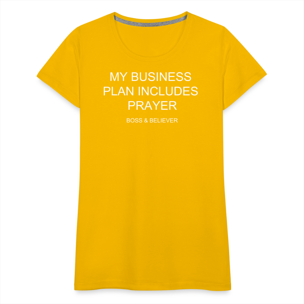 Boss & Believer Women’s Premium T-Shirt - sun yellow