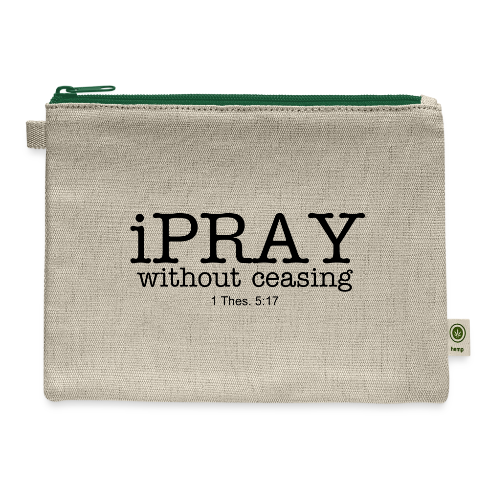 iPray Carry All Pouch - natural/green