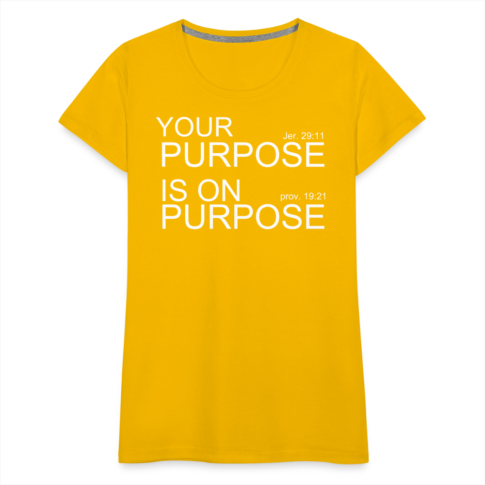 Purpose X2 Women’s Premium T-Shirt - sun yellow