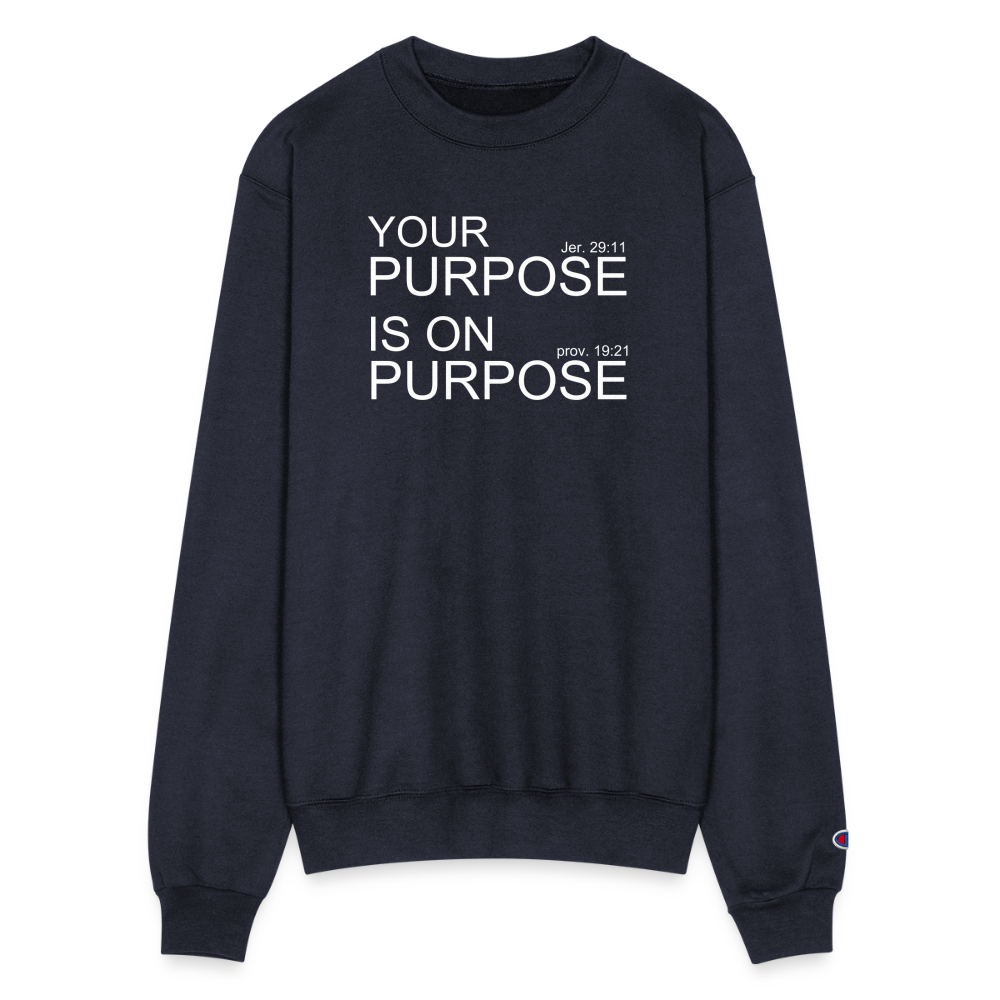 Purpose X2 Champion Unisex Powerblend Sweatshirt - navy