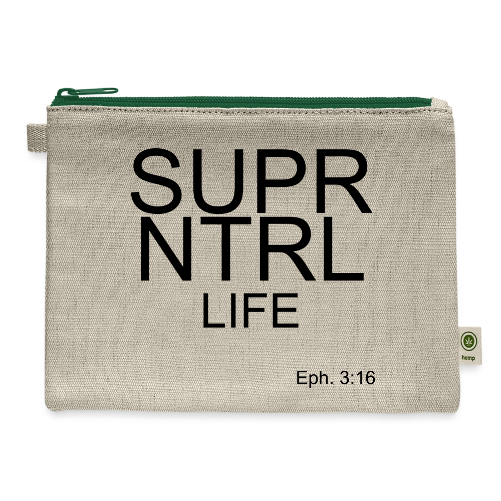 Super Natural Life Carry All Pouch - natural/green