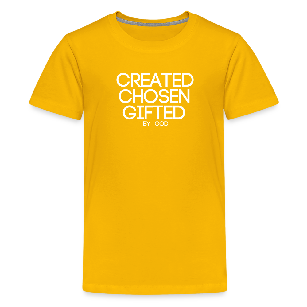 Created Kids' Premium T-Shirt - sun yellow