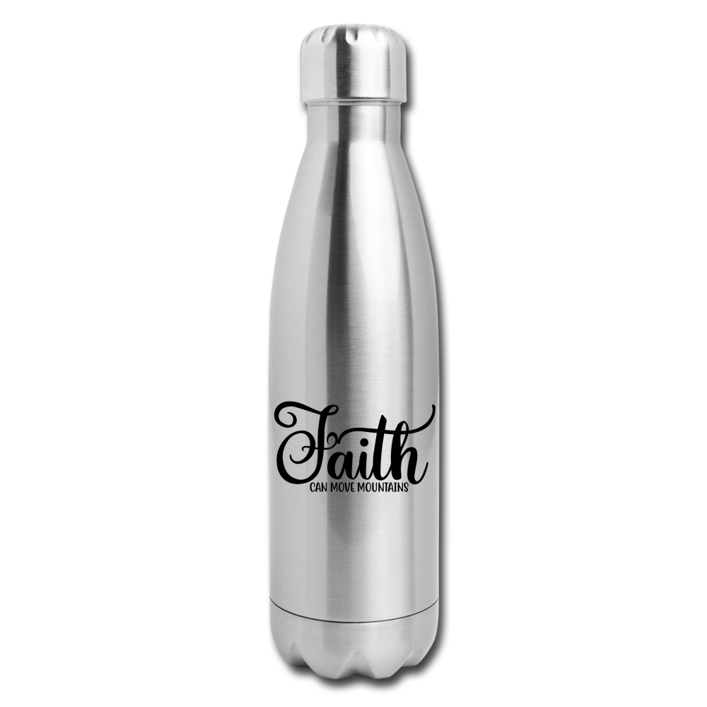 Faith Can Move Insulated Stainless Steel Water Bottle Elisheba M6:33