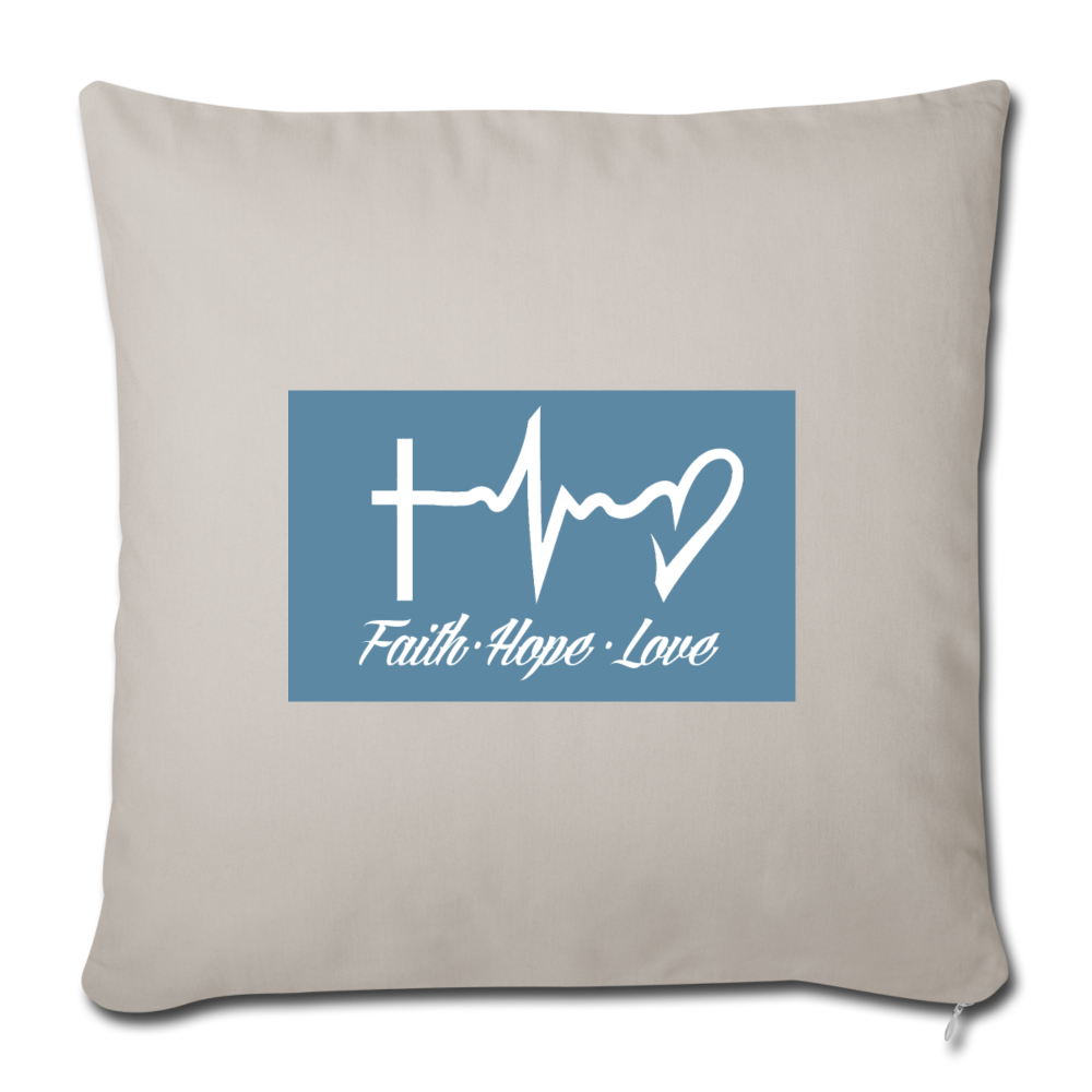 Faith Hope Love Throw Pillow Cover Elisheba M6:33