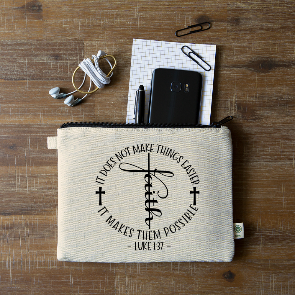 Faith Makes All Possible Carry All Pouch Elisheba M6:33