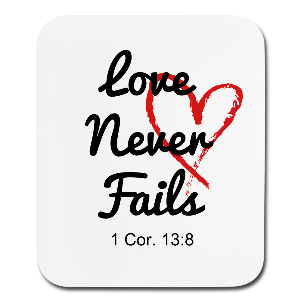 Love Never Fails Mouse pad Vertical Elisheba M6:33