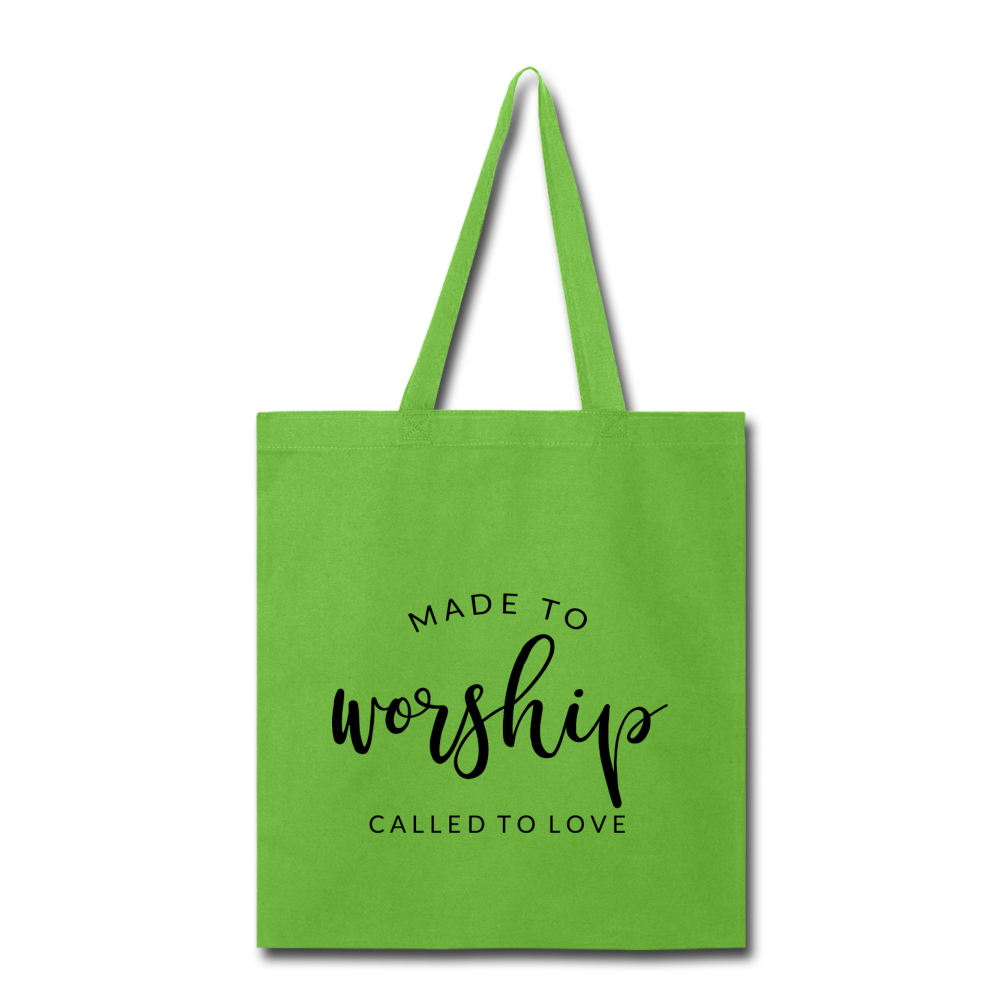 Made To Worship Called To Love Tote Bag Elisheba M6:33