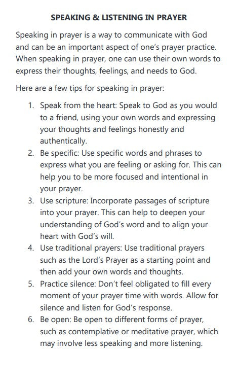 Prayer: The Basics (Paperback) Elisheba M6:33