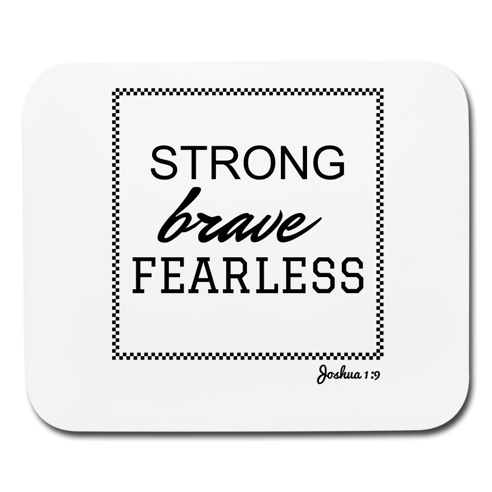 Strong Brave Fearless Mouse pad Horizontal Elisheba M6:33