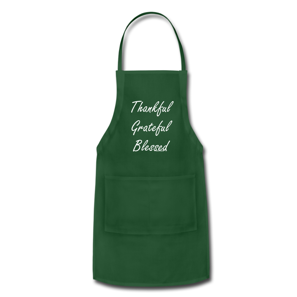 Thankful, Grateful, Blessed Adjustable Apron Elisheba M6:33