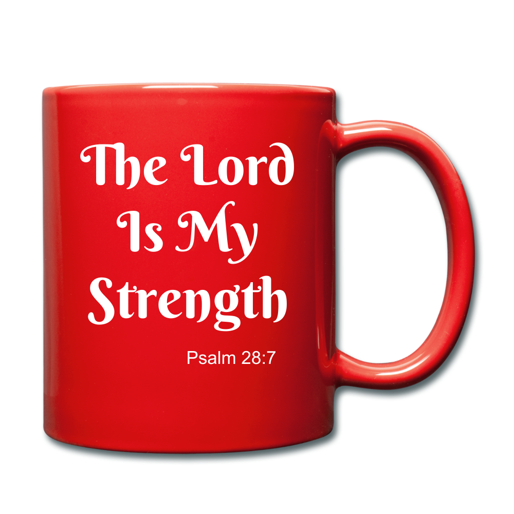 The Lord Is My Strength Full Color Mug Elisheba M6:33