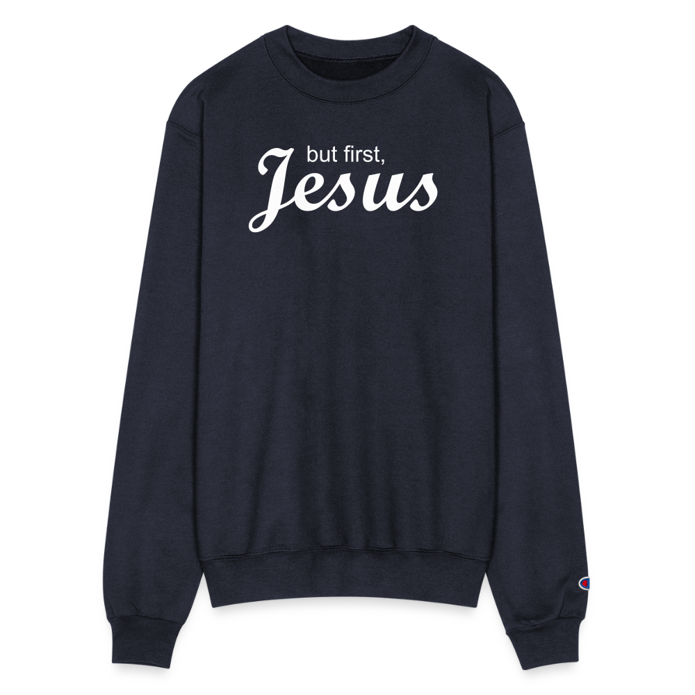 But First Champion Unisex Powerblend Sweatshirt - navy