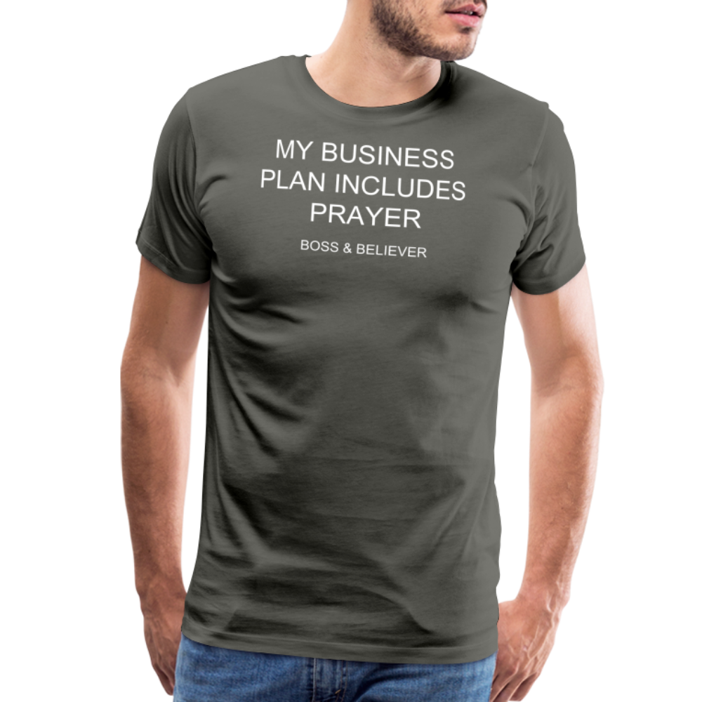 Boss & Believer Men's Premium T-Shirt - asphalt gray