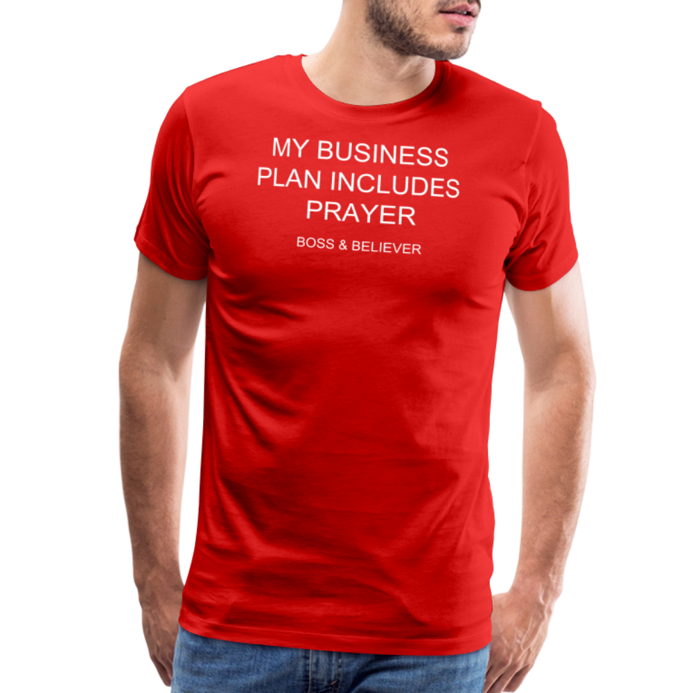 Boss & Believer Men's Premium T-Shirt - red