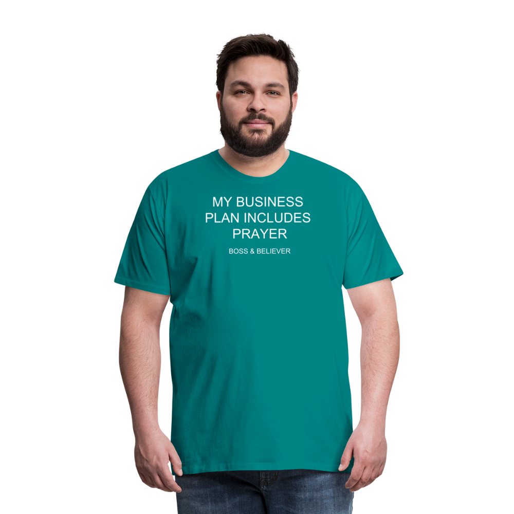 Boss & Believer Men's Premium T-Shirt - teal