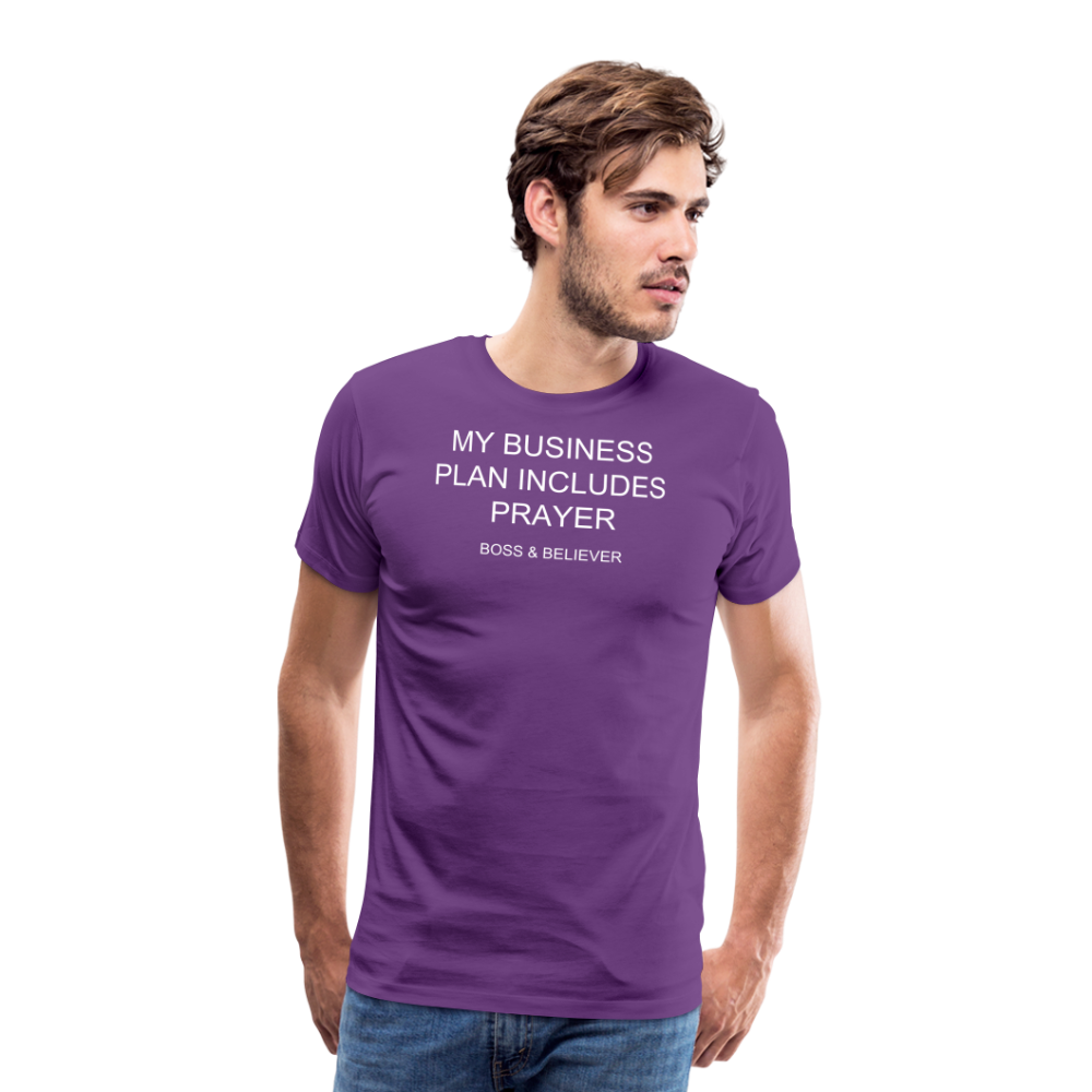 Boss & Believer Men's Premium T-Shirt - purple
