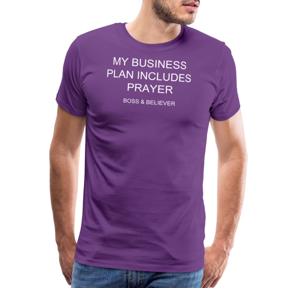 Boss & Believer Men's Premium T-Shirt - purple