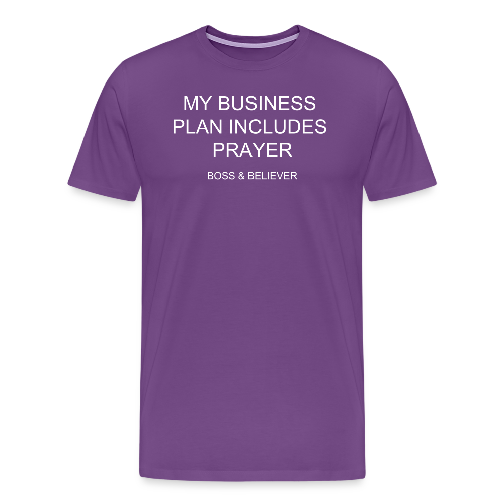 Boss & Believer Men's Premium T-Shirt - purple