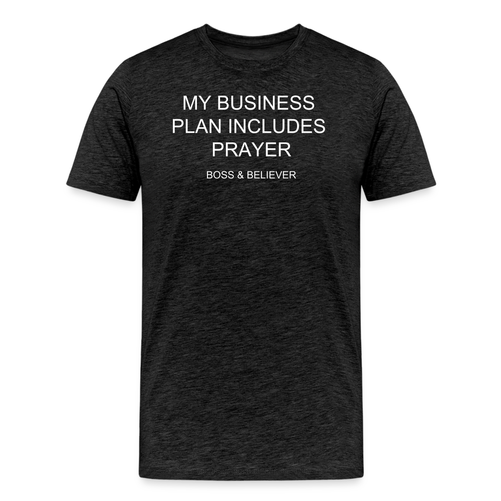 Boss & Believer Men's Premium T-Shirt - charcoal grey