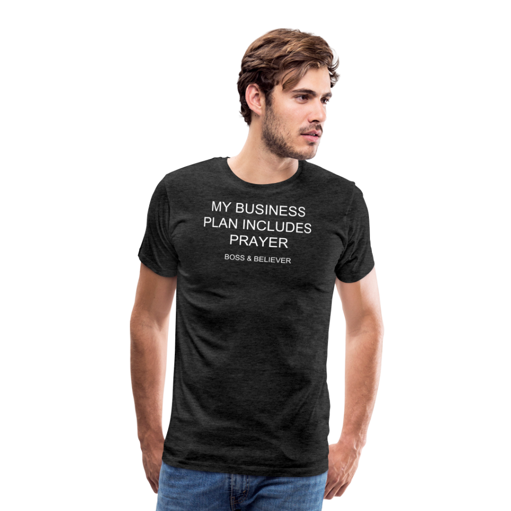 Boss & Believer Men's Premium T-Shirt - charcoal grey