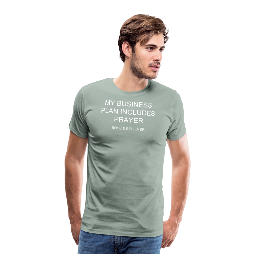 Boss & Believer Men's Premium T-Shirt - steel green