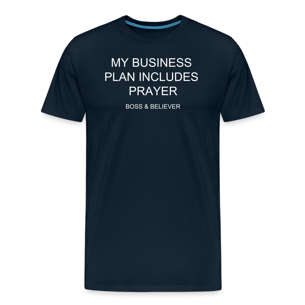 Boss & Believer Men's Premium T-Shirt - deep navy