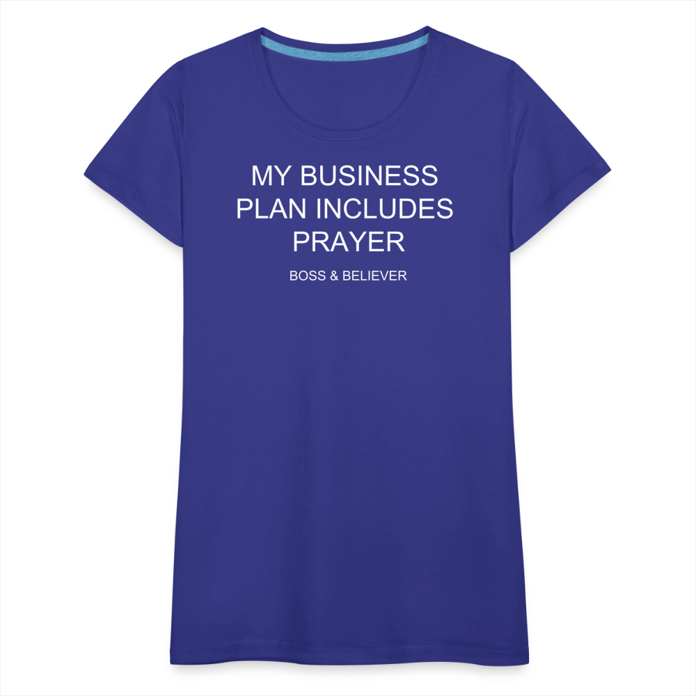 Boss & Believer Women’s Premium T-Shirt - royal blue