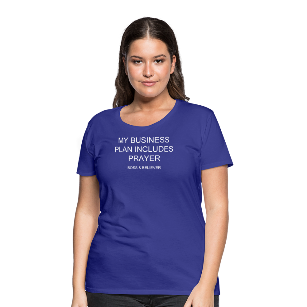 Boss & Believer Women’s Premium T-Shirt - royal blue