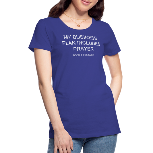 Boss & Believer Women’s Premium T-Shirt - royal blue