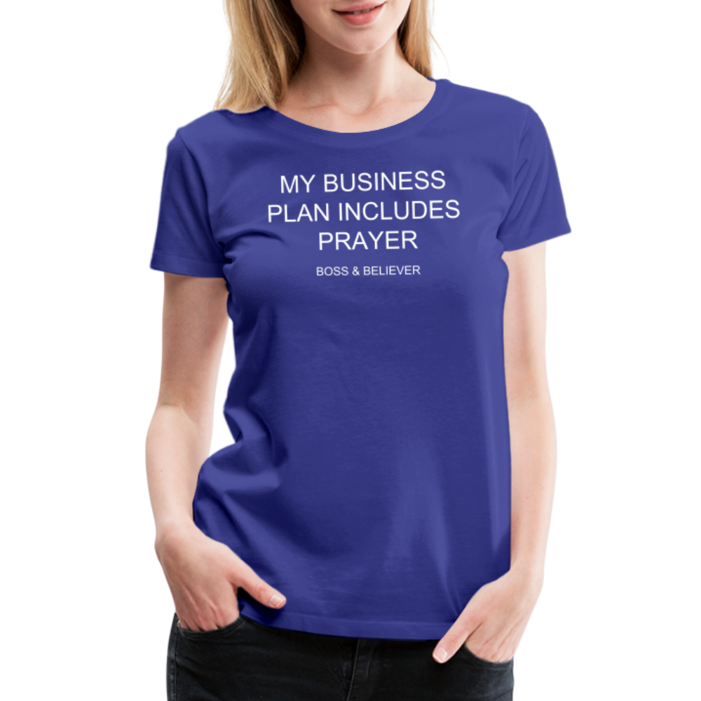 Boss & Believer Women’s Premium T-Shirt - royal blue