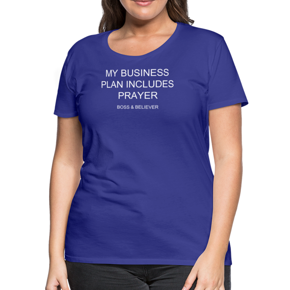 Boss & Believer Women’s Premium T-Shirt - royal blue