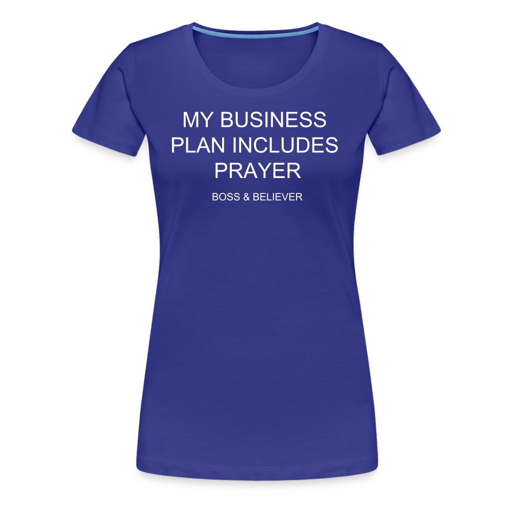 Boss & Believer Women’s Premium T-Shirt - royal blue