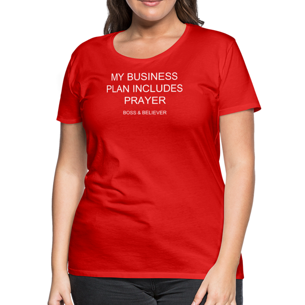 Boss & Believer Women’s Premium T-Shirt - red