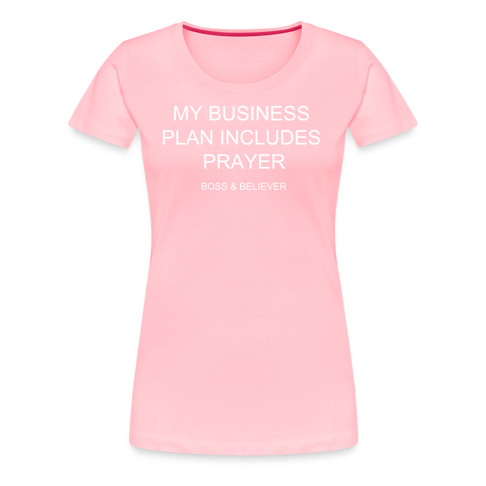 Boss & Believer Women’s Premium T-Shirt - pink