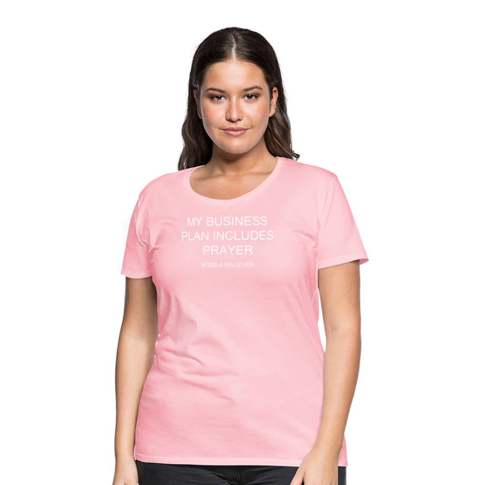 Boss & Believer Women’s Premium T-Shirt - pink