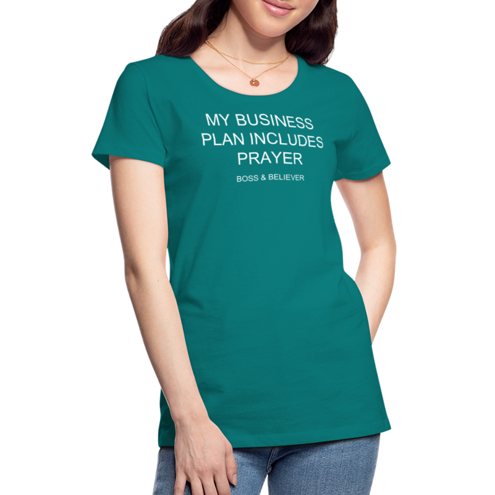 Boss & Believer Women’s Premium T-Shirt - teal