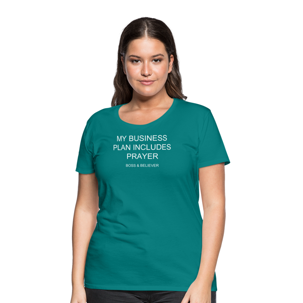 Boss & Believer Women’s Premium T-Shirt - teal
