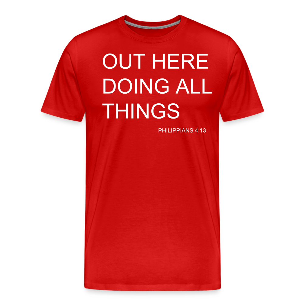 Doing All Things Men's Premium T-Shirt - red