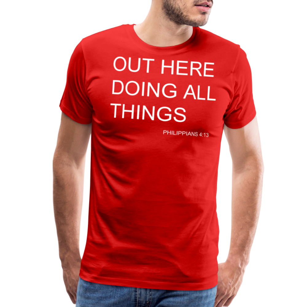 Doing All Things Men's Premium T-Shirt - red