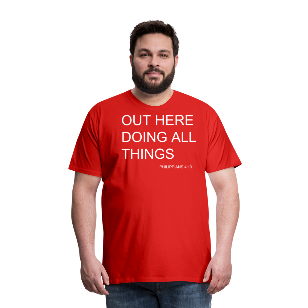 Doing All Things Men's Premium T-Shirt - red