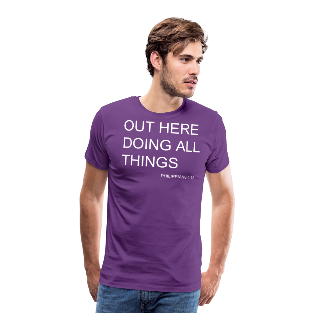 Doing All Things Men's Premium T-Shirt - purple