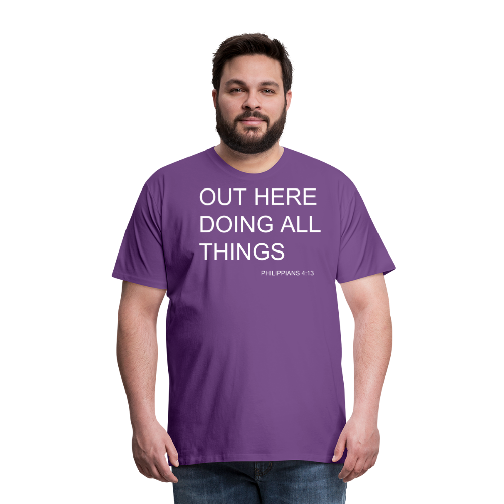 Doing All Things Men's Premium T-Shirt - purple