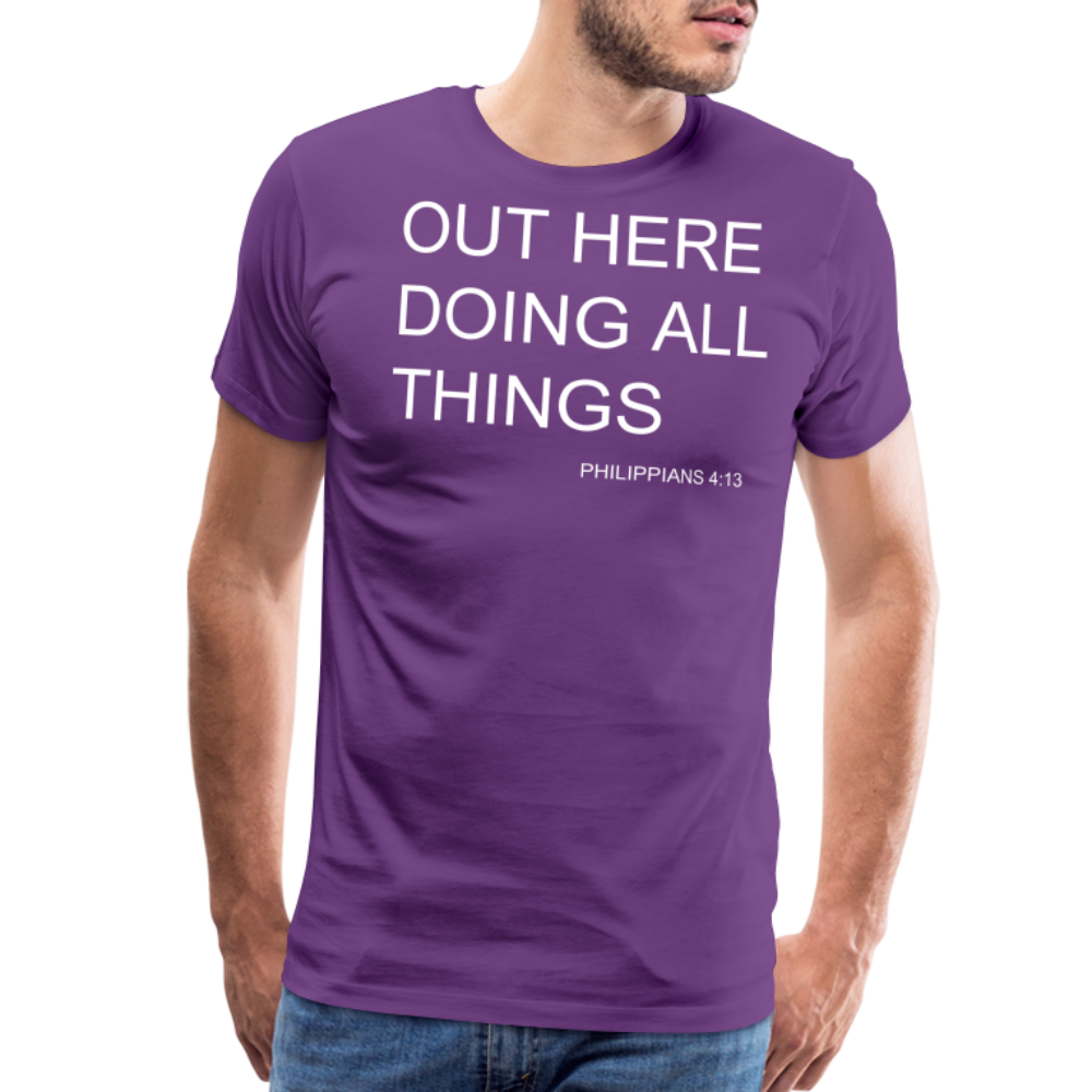 Doing All Things Men's Premium T-Shirt - purple
