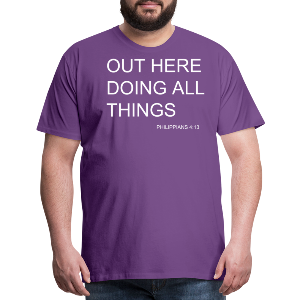 Doing All Things Men's Premium T-Shirt - purple