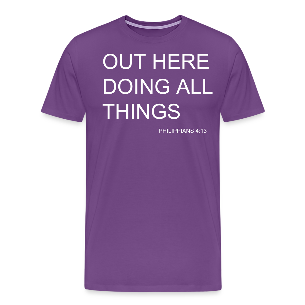 Doing All Things Men's Premium T-Shirt - purple