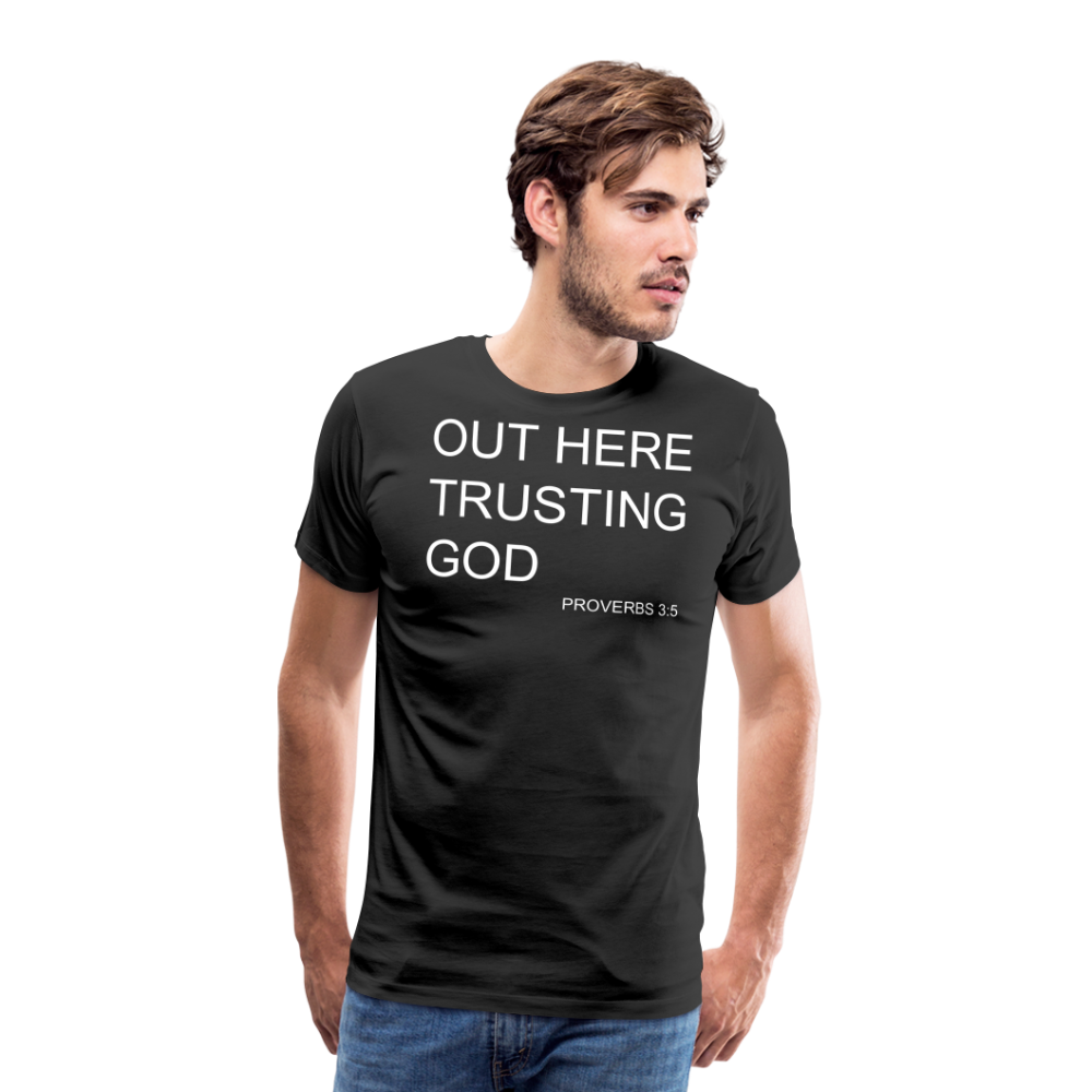 Trusting God Men's Premium T-Shirt - black
