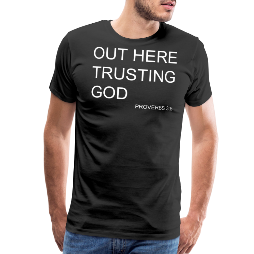 Trusting God Men's Premium T-Shirt - black