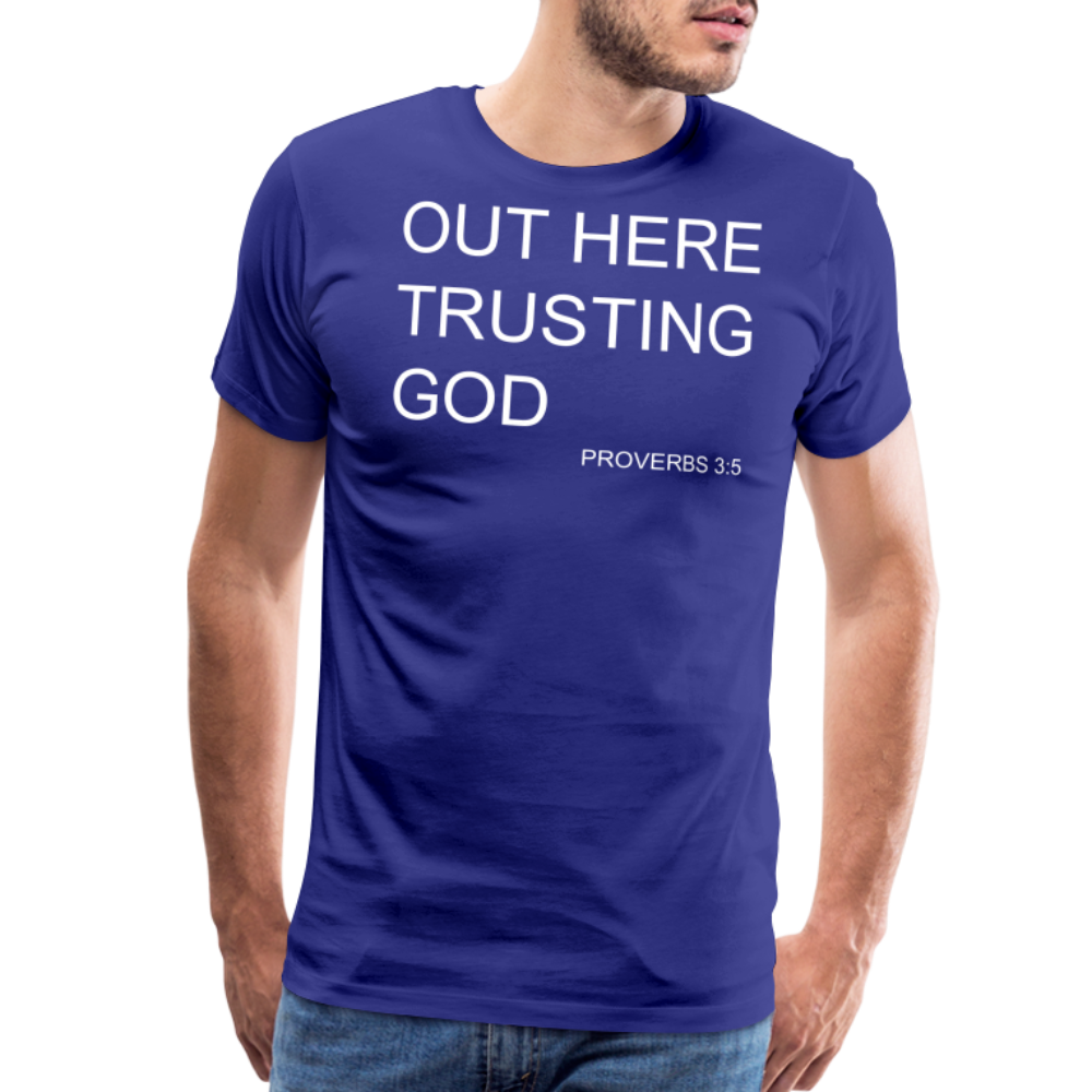 Trusting God Men's Premium T-Shirt - royal blue