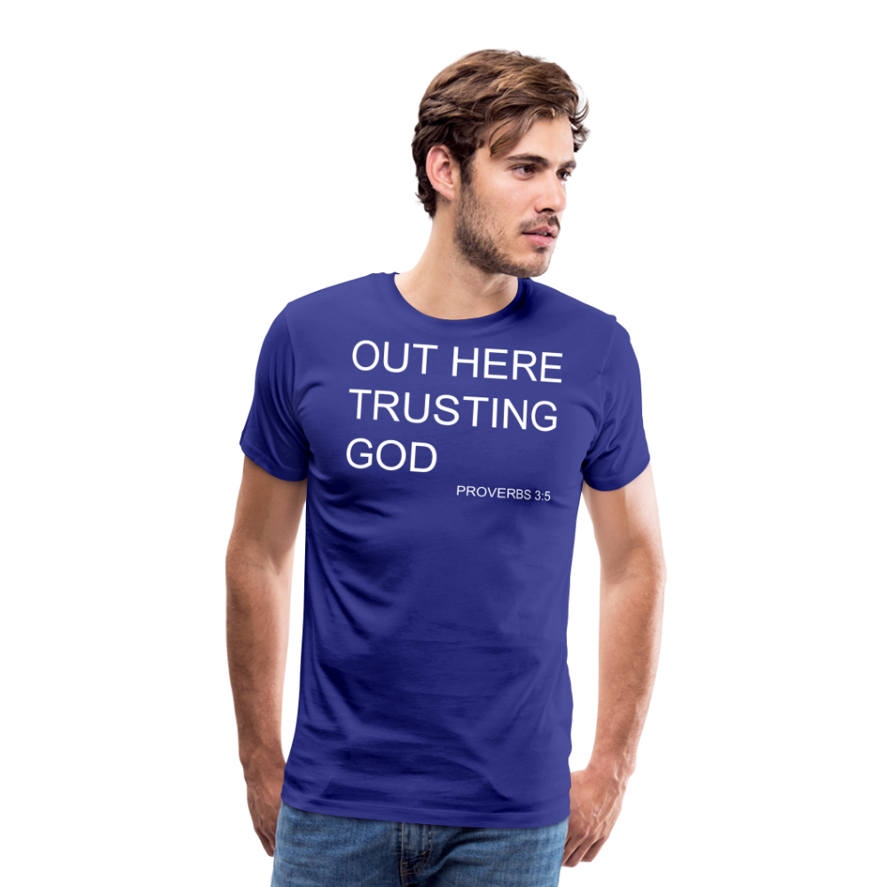 Trusting God Men's Premium T-Shirt - royal blue