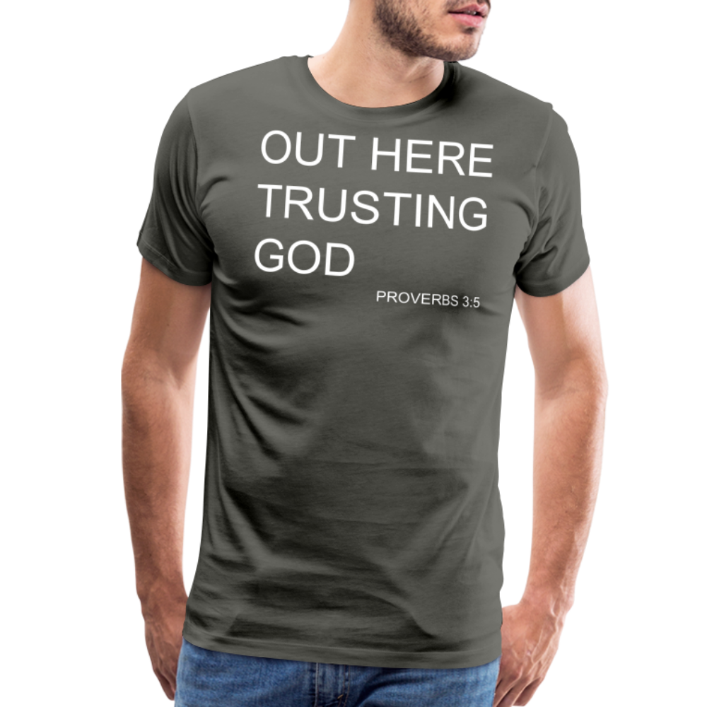 Trusting God Men's Premium T-Shirt - asphalt gray